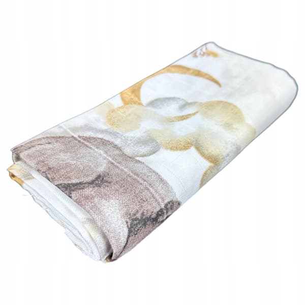 Stor muslinble PASSER 120×120 cm Bomuldsmuslinble