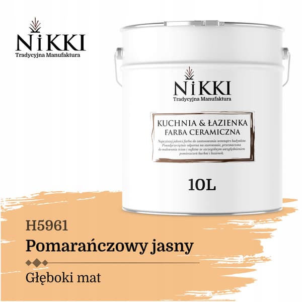 FÄRG KERAMISK KÖK BADRUM ORANGE LJUS H5961 MATT 2L VÄGG