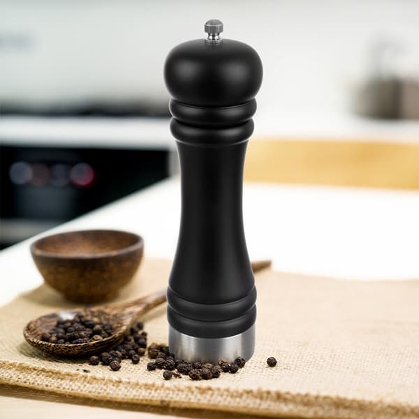 Peber- og saltkværn træ sort 21,5 cm