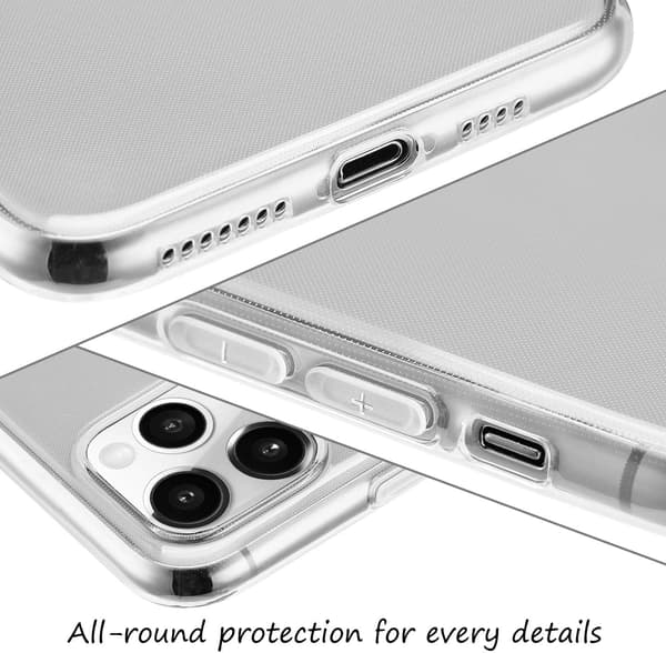 ETUI TIL APPLE IPHONE 11 PRO MASSIV SILIKONE KLAR BAGSIDER
