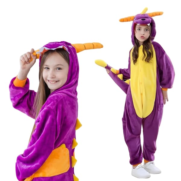Spyro Onesie Kigurumi Pyjamas Barn 135-145cm