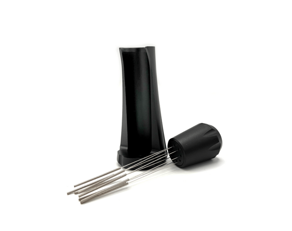 Nåledispenser til kaffe + stativ, holder - sort