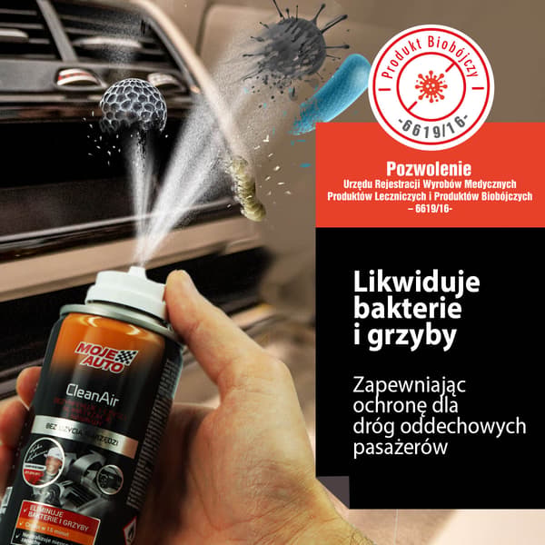 MOJE AUTO - CleanAir - Klimaanlægsfrisker og ventilationsfrisker - sort 150ml