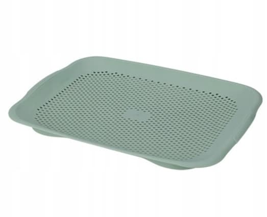 Plastskär- och serveringsbräda med sil 36,5x27cm 1st