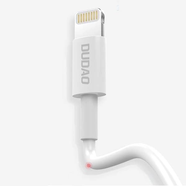 Dudao USB/Lightning 3A-kabel 1m vit (L1L vit)
