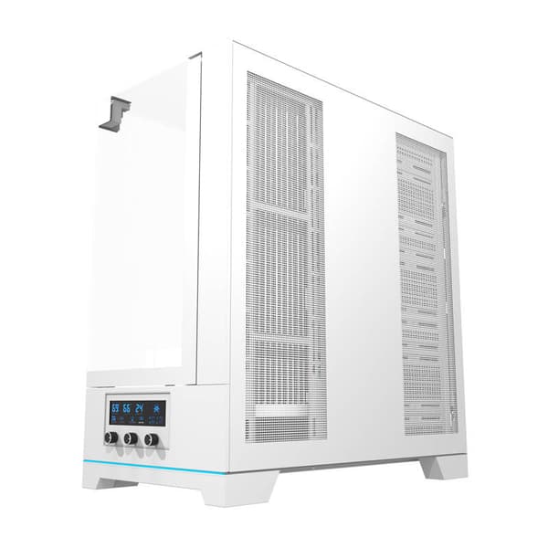 Darkflash DY450 Blæserløs computerkabinet (hvid)