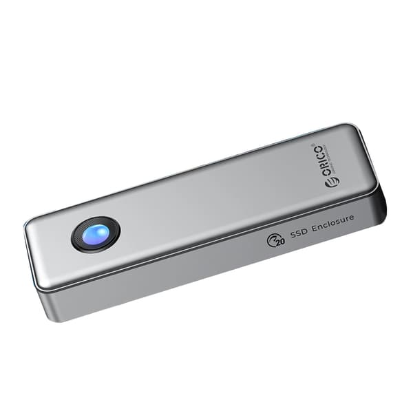 Orico OUM2-G20 M.2 NVME USB-C 3.2 20Gb/s diskdrev - sølv