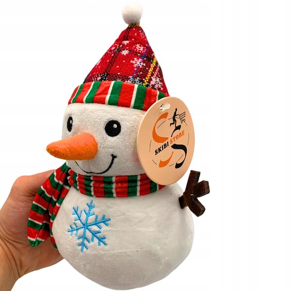 Plys jule snemand tørklæde maskot vinter plys legetøj