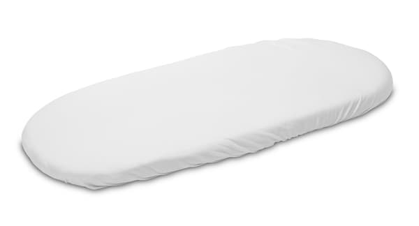 Dra-på-lakan för barnvagn jersey vit 35X75