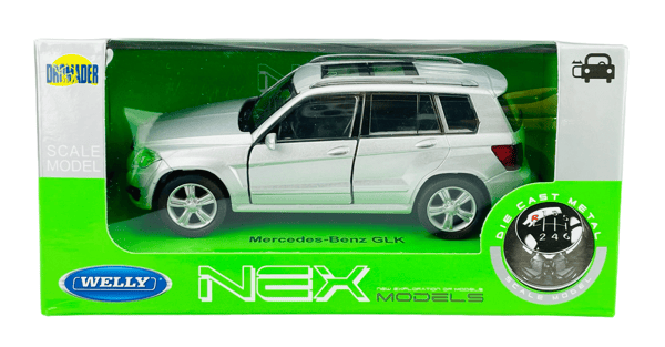 WELLY MERCEDES-BENZ GLK SILVER 1:34 43684