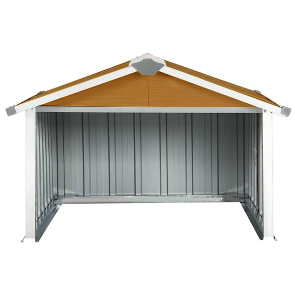 vidaXL Robotgräsklippare Garage 92x97x63 cm Galvaniserat stål