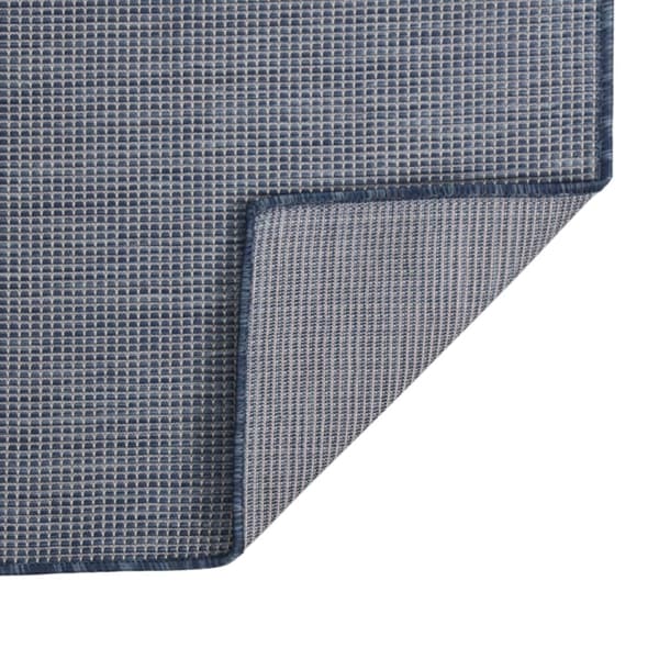 vidaXL Utomhusmatta, plattvävd, 80x250 cm, blå