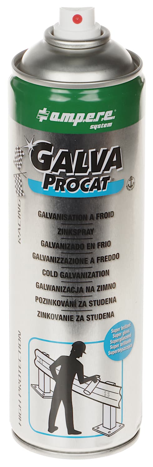 Galvaniseringsmaling Galva-Procat spray 500ml superglans Ampere