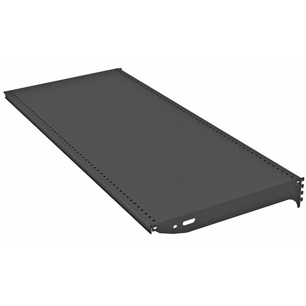 Mega-M Basic hylla L-100 cm G-40 cm antracit RAL7016 med 2 st väggbricka