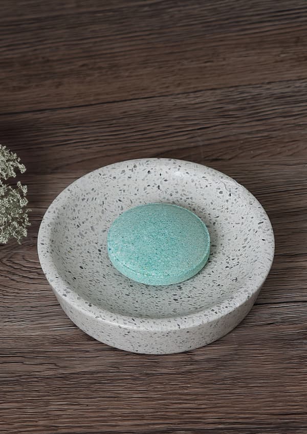 Q-BATH PREMIUM DECOR 1551 sæbeskål, lys terrazzo