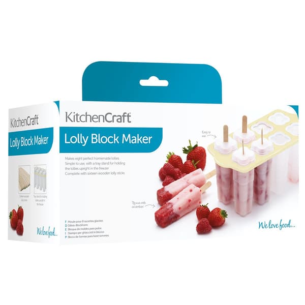 Deluxe-jäätelömuotit - 8 kpl / KitchenCraft