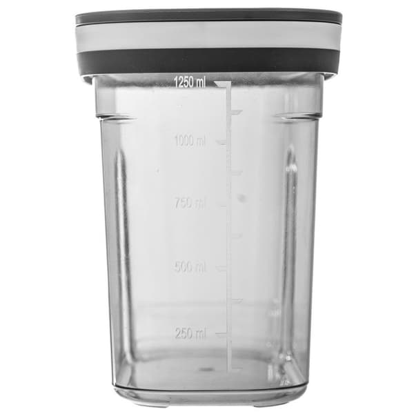 Irtotavarasäiliö annostelijalla, harmaa, 1,25 l