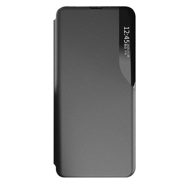 Eco Leather View Case elegant flipfodral med stativfunktion för Samsung Galaxy A73 blå
