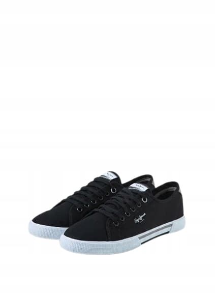 PEPE JEANS BRADY HERRE BASIC HERRESKO SORTE LAV SNEAKERS 44 AWE