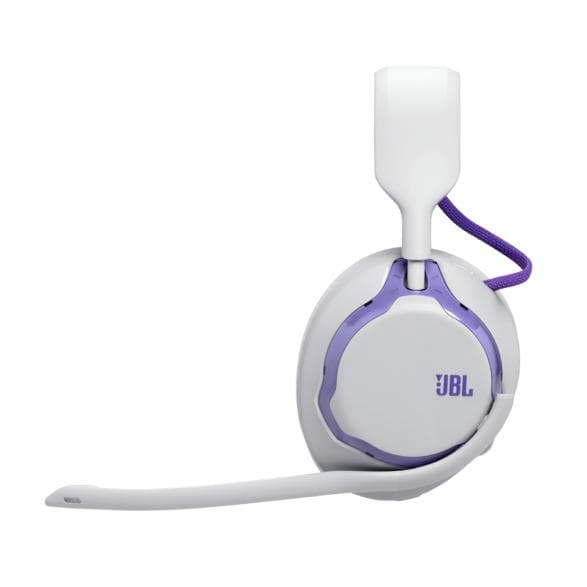 JBL Quantum 650 trådløse gaminghovedtelefoner hvide og lilla