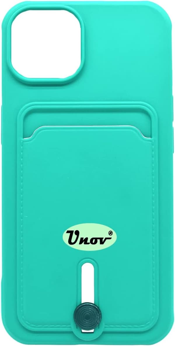 SILIKONE ETUI TIL APPLE IPHONE 13/IPHONE 14 6,1" ETUI GRØN + PUNG
