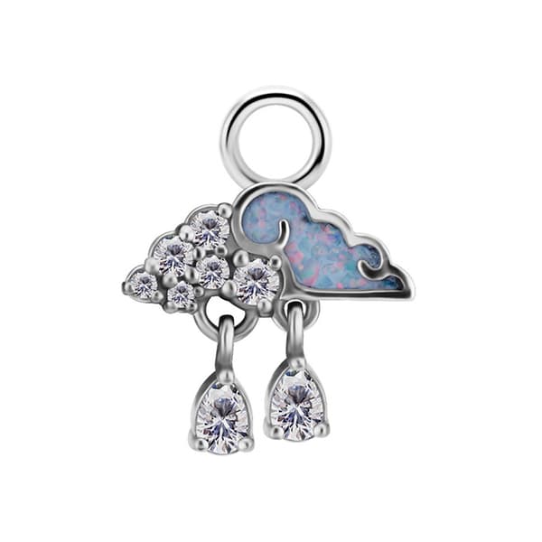 Charms - CoCr NF - regnsky - sølv - D-089