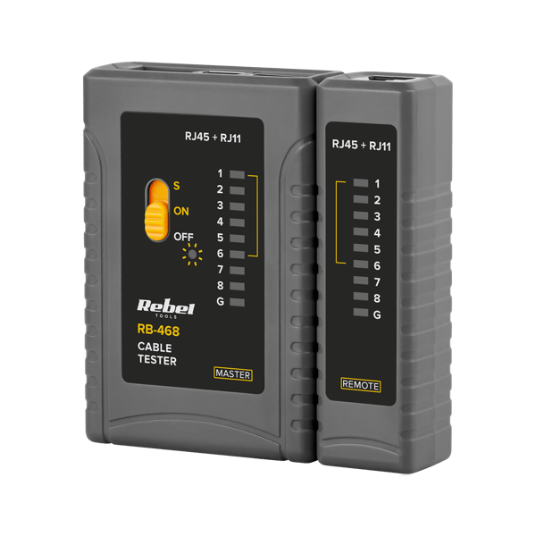Rebel Tools RJ45 RJ12 RJ11 Kabelnetværk Telefonlinjetester