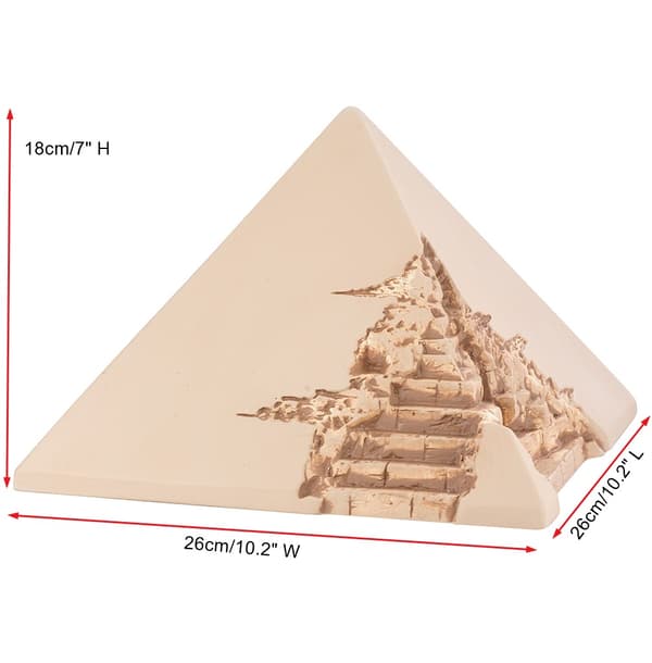 Keramisk Pyramidformad Urna Keramisk Kremationsurna i pyramidform