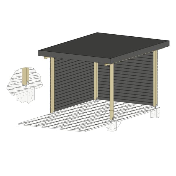 PBWS70Z stolpbas 70x40x87x200x22x3mm