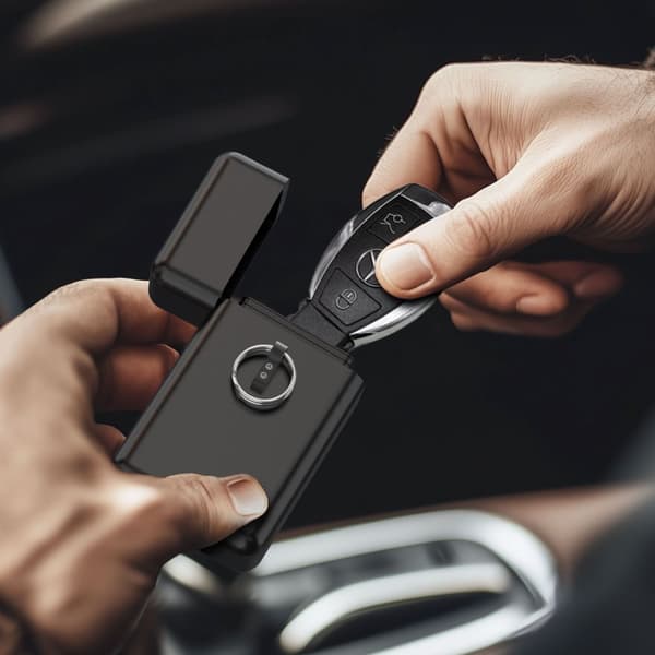 FARADAY TECH-PROTECT KLR200 METAL NØGLEFRIT RFID SIGNALBLOKKERETUIS SORT