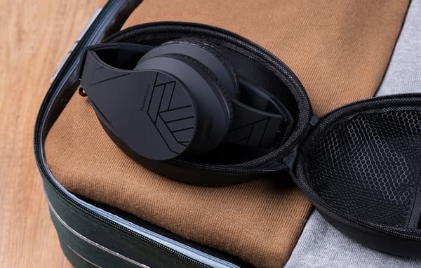 PowerLocus trådløse hovedtelefoner sorte BLUETOOTH / microSD / FM-radio