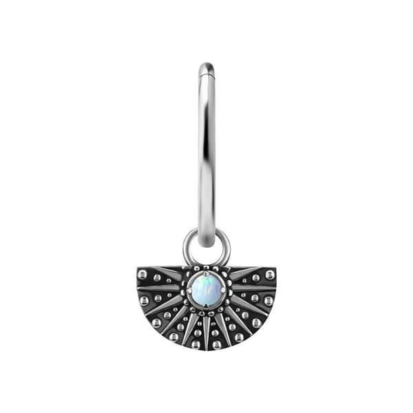 Berlocker CoCr NF genombruten med vit opal silver D-088