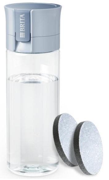 Brita Vital suodatinpullo 0,6 l sininen ja 2 MicroDisc-suodatinta