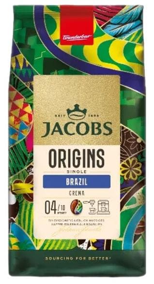 JACOBS Origins Single Brazil -kahvipavut 1 kg