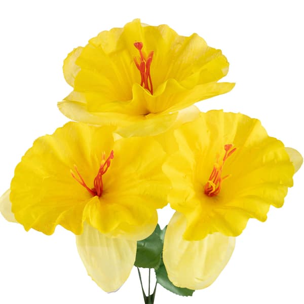 Konstgjorda vårblommor påskliljor 30 cm 3 st