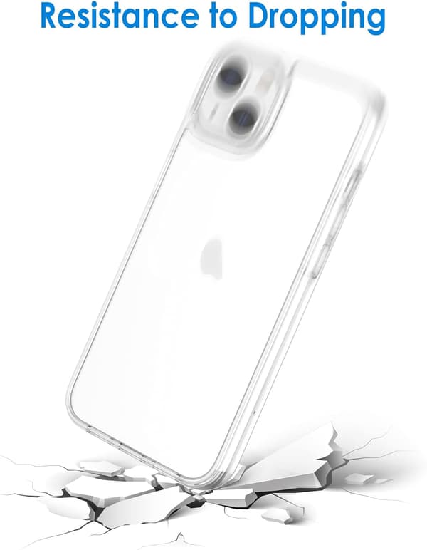 FODRAL TILL APPLE IPHONE 13 PRO MAX 6,7" TRANSPARENT SILIKONBAKSIDA