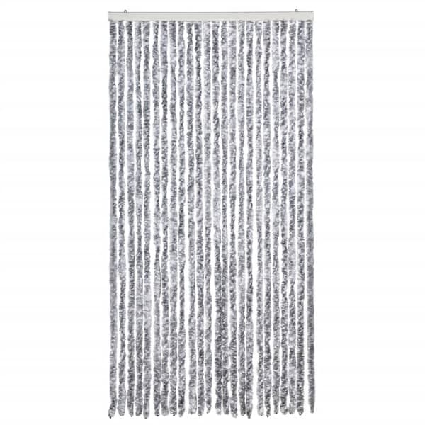 vidaXL Flugnät, Vitt och Grått, 100x230 cm, Chenille