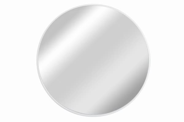Rund spegel 70 cm, MDF-ram, vit