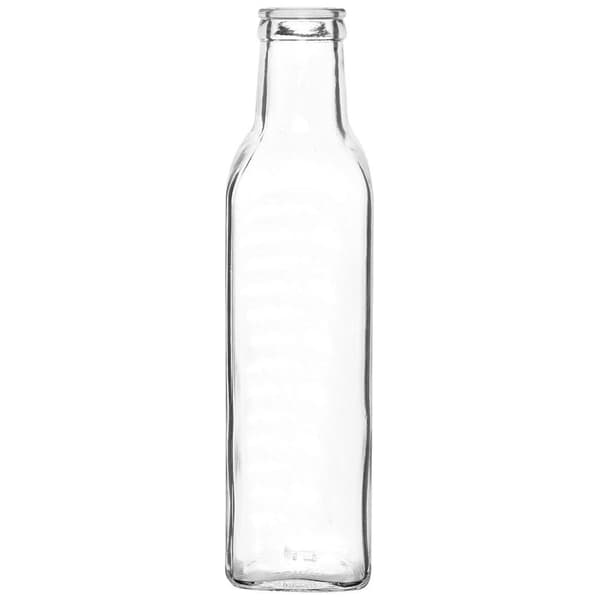 Lasinen pullo öljyä ja etikkaa varten pumppu 250 ml