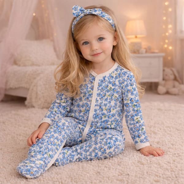 KLÄDER pyjama vetoketjulla 116 tytöille