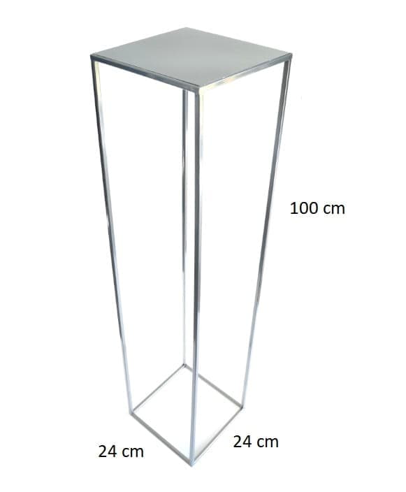Loft blomställning 100 cm silverfärgad 363