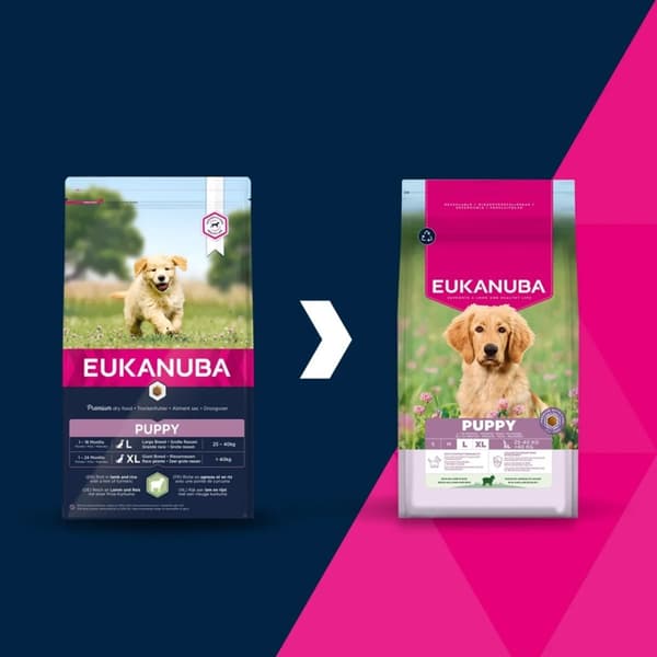 EUKANUBA Puppy Large 12 kg torrfoder för hundar, lamm