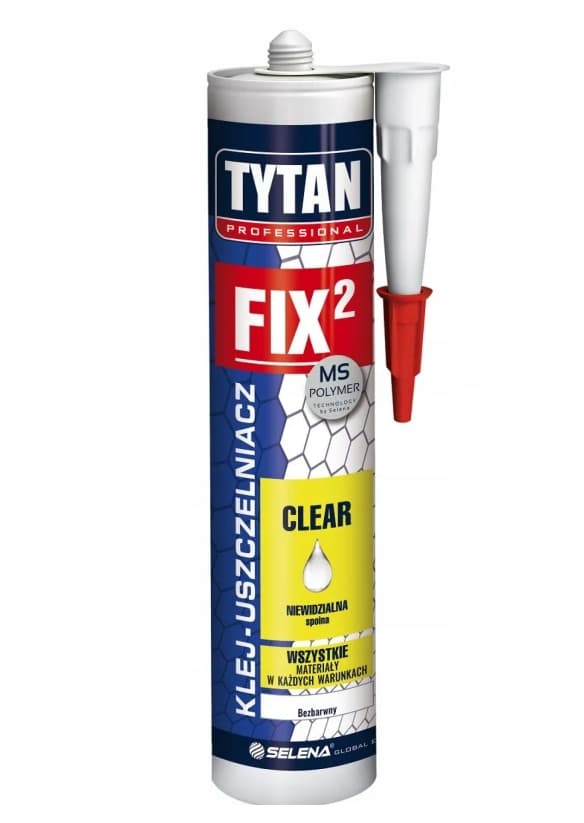 TYTAN MONTERINGSLIM CLEAR FIX2 CLEAR 290ml PROFESSIONAL