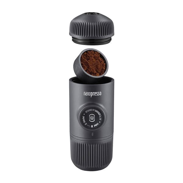 WACACO Nanopresso Bærbar Kaffemaskine (Grå) + Etui
