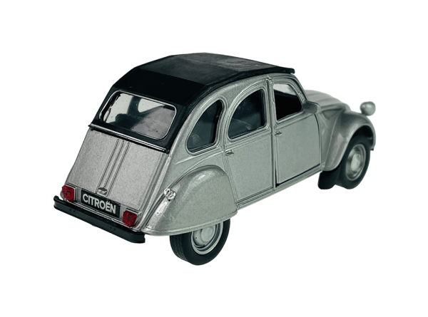 WELLY OLD TIMER CITROEN 2CV SØLV MED TAG 1:34