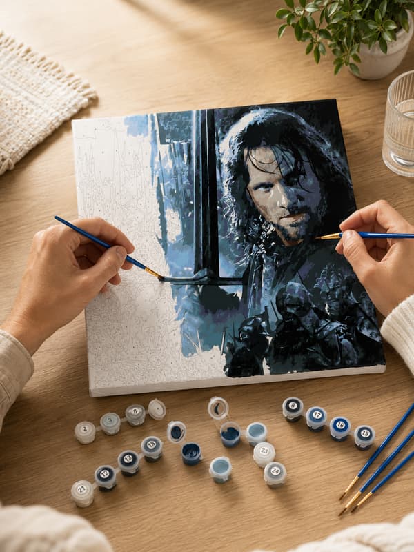 Målning med siffror Aragorn Sagan om ringen 40x50cm