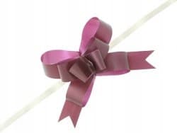 Band, rosetter, 5 cm, 10 st, vinröd