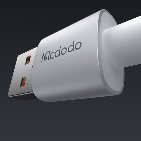 MCDODO KABEL USB-A USB-C SNABBLADDNING USB TYP C 6A 100W 1M LED VIT