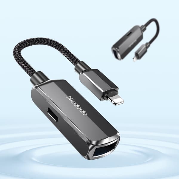 MCDODO LIGHTNING USB 3.0 OTG -SOVITINKAAPELI IPHONEN LATAUKSEEN