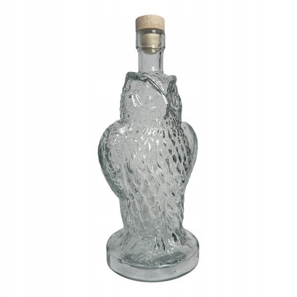 Flaska OWL 500ml Glaskaraff för Likörer Presentlikör Vin